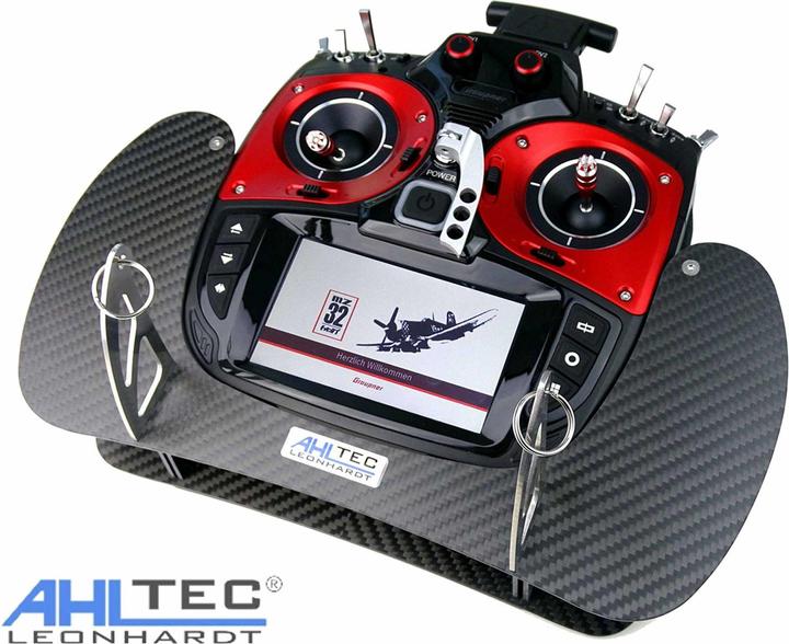 Actual product image AHLtec transmitter console graupner mz-32 / mz-16 carbon with standard transmitter console bracket