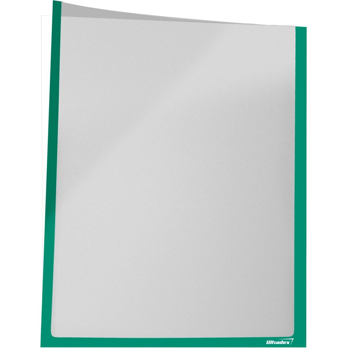 Thumbnail - Ultradex, Mappe, Infotaschen für DIN A2 hoch BxH 435x595mm selbstklebend VE=1 Stück grün (A2, 1 x)
