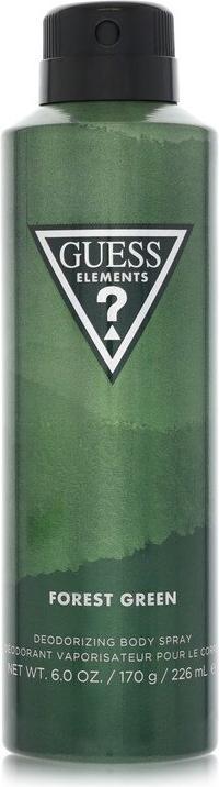 Actual product image Guess Elements Forest Green Deodorizing Body Spray for Men 6.0 Oz (Spray, 226 ml)