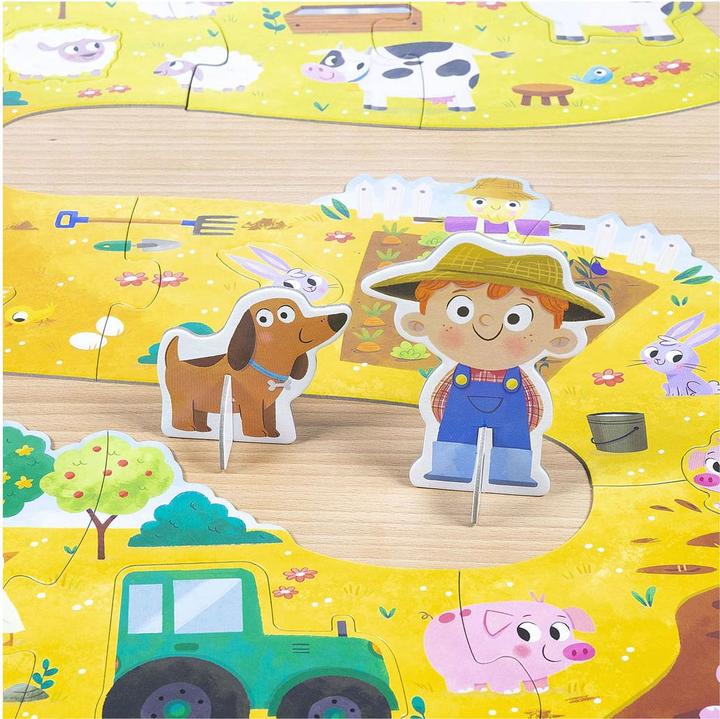 Produktbild Jumbo Goula 53176 - Puzzle XXL, Bauernhof, 18 Teile (18 Teile)