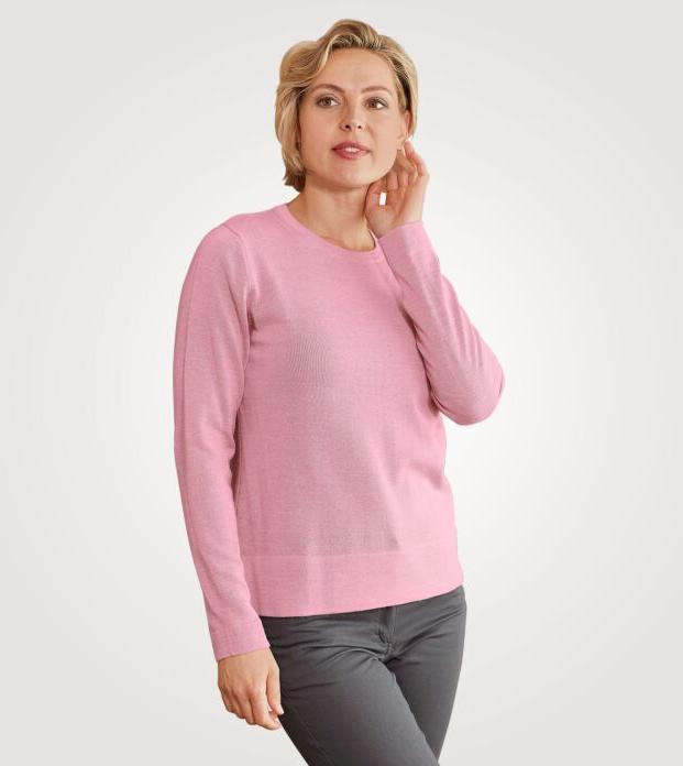 Produktbild Enrico Rosselli Pullover mit Rundhalsausschnitt aus Merinowolle (M)