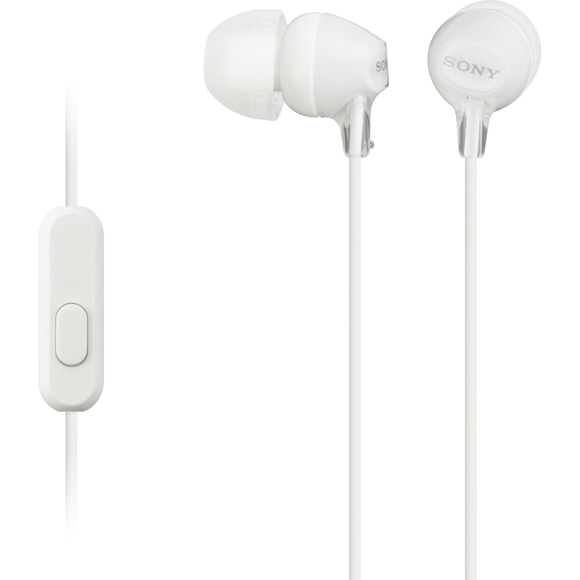 Sony Mdr-Ex15ap (keine Geräuschunterdrückung, Kabelgebunden), Kopfhörer, Weiss