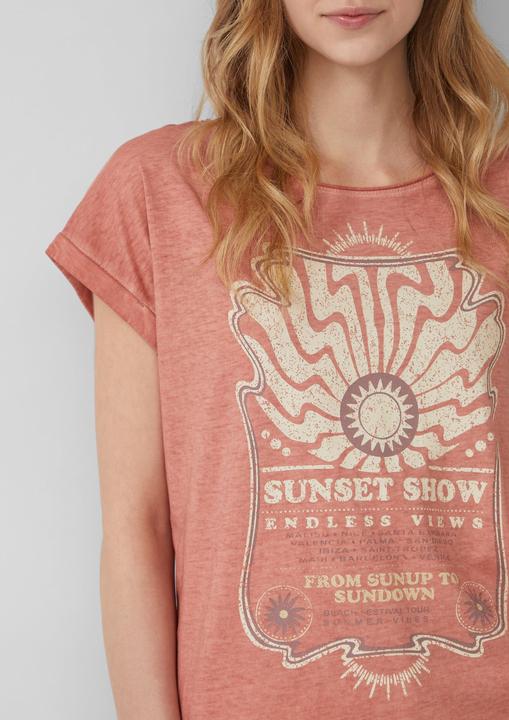 Produktbild S.Oliver T-Shirt Gewaschenes T-Shirt mit Frontprint (M)
