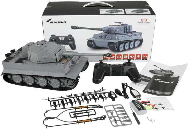 Actual product image Amewi Tiger I MP tank with IR battle function, RTR, 1:24 (RTR Ready-to-Run)