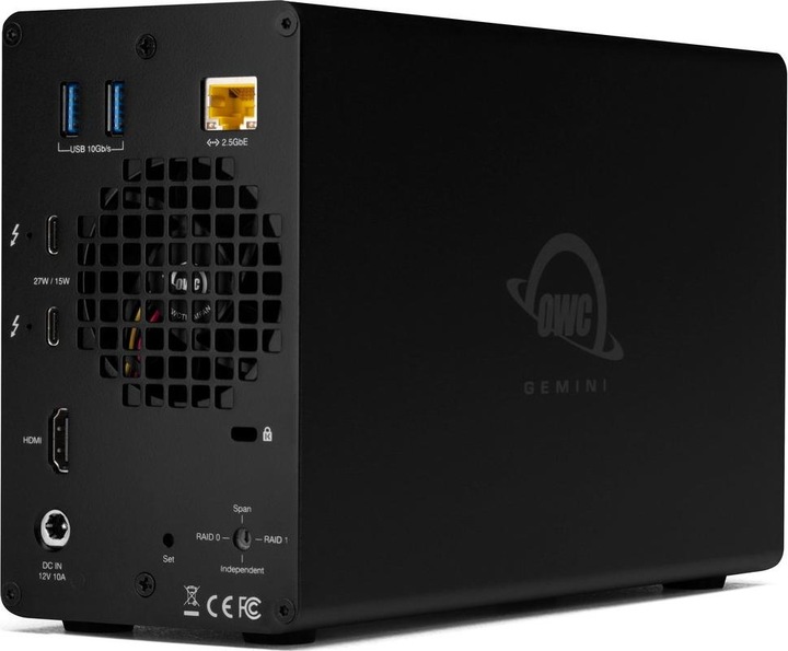 Produktbild OWC 12TB Gemini - Thunderbolt (USB-C) Dock and Dual-Drive HDD RAID External Storage Solution (12 TB)