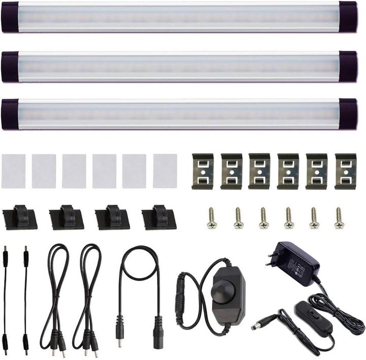 Produktbild Aiboo Unterbauleuchte LED Dimmbar 3er-Set mit Schalter
