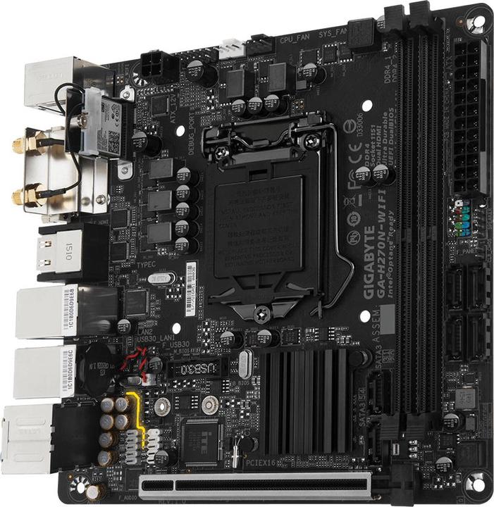 Image du produit Gigabyte Ga-H270n-Wifi (LGA 1151, Intel H270, Mini-ITX)