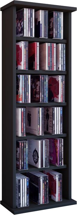 Produktbild VCM Holz CD DVD Stand Regal Vostan (31 x 18 x 92 cm)