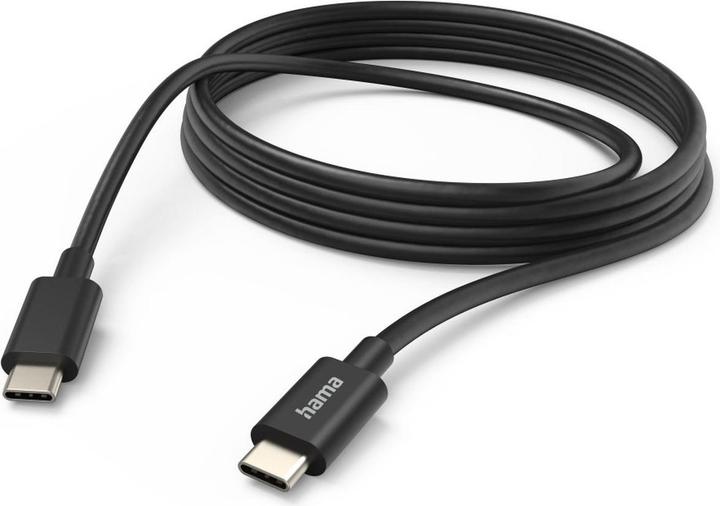 Produktbild Hama USB-Kabel,USB-C-USB-C, 3 m, sw (3 m, USB 2.0, 60 W)