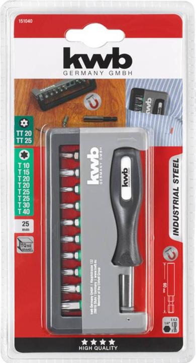 Actual product image kwb Mobile Bitbox T / TT 12 pcs. (Hexagon socket TX)