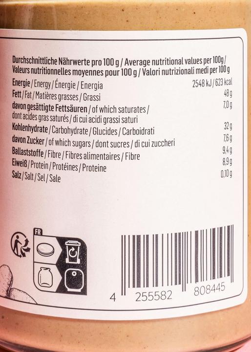 Valeurs nutritives et ingrédients KoRo Crème de souchet avec noix de cajou et noisettes (350 g)