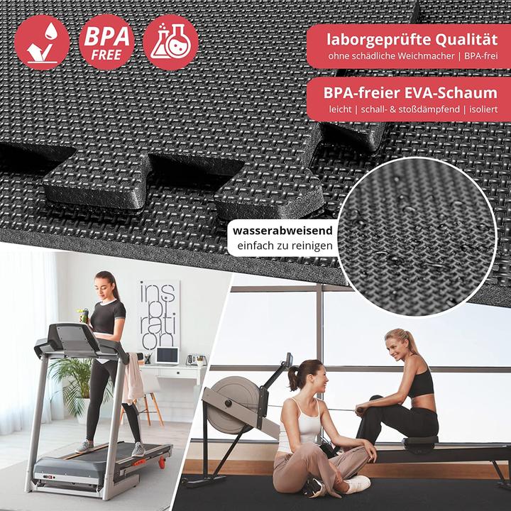 Immagine prodotto BeMaxx 1) Antracite (30 X 30 Cm), 1) Set da 18 (1,67 m²) (1 cm)