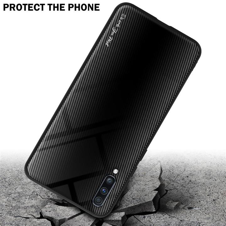 Produktbild Cadorabo TPU Gestreiftes Glas Cover (Samsung Galaxy A70, Samsung Galaxy A70S)