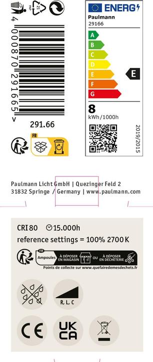 Actual product image Paulmann Reflector (GU10, 8 W, 750 lm, 1 x, E)