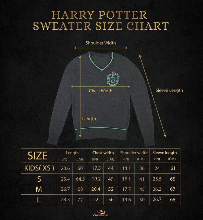 Produktbild Cinereplicas Harry Potter - Slytherin - Grey Knitted Sweater - Small (S)