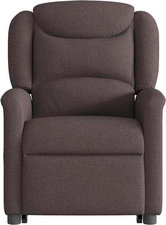 Actual product image VidaXL Massage chair with stand-up aid dark brown fabric