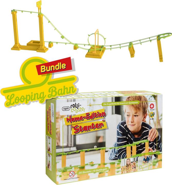 Produktbild Raphi Rolli-Coaster Home-Edition Starter Bundle mit Looping Bahn