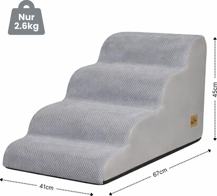 Actual product image Hermex Schaumstoff-Hundetreppe Haustiertreppe Katzentreppe Hunderampe (Cat, Dog)