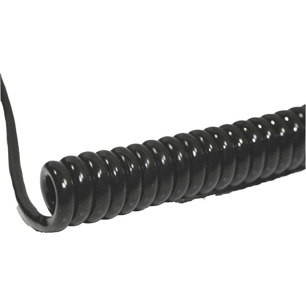 BKL Electronic, Kabelleitung, 1506210 Spiralkabel Li12Y11Y 800mm / 3200mm 2 x 0.50mm² Schwarz 1St. (3.20 m)