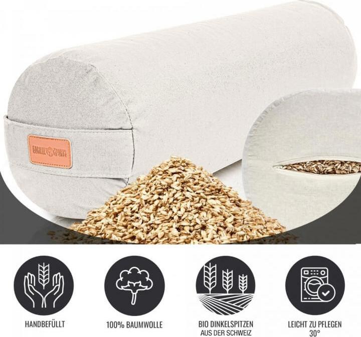Actual product image Gorilla Sports Yoga Bolster
