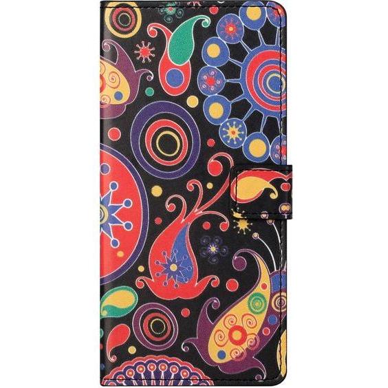 MU Style Leder Bookcover Image Series (Apple iPhone 13), Smartphone Hülle, Mehrfarbig
