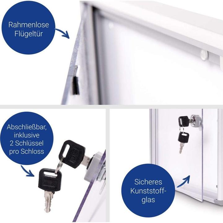 Produktbild Maul Schaukasten, Aussentiefe 27 mm (Whiteboard, 49 x 65.10 cm)