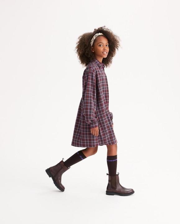 Produktbild La Redoute Collections Gerade geschnittenes Kleid mit langen Ärmeln und Karomuster (128)