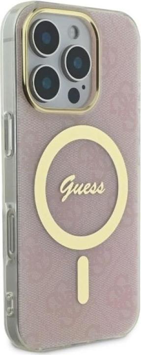 Produktbild Guess GUHMP16LH4STP iPhone 16 Pro 6.3" różowy/pink hardcase IML 4G MagSafe (Apple iPhone 16 Pro)