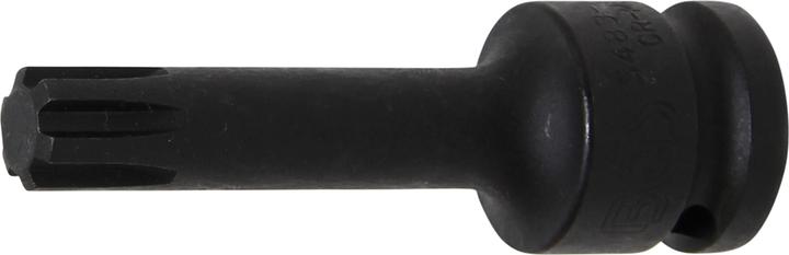 Actual product image BGS Impact Bit Socket length 75 mm 12.5 mm (1/2") Drive Spline (for RIBE) M12 (12.5 mm)