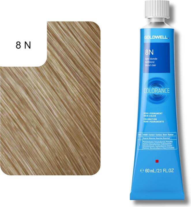 Actual product image Goldwell Colorance Tube Demi-Permanente (8N light blonde)