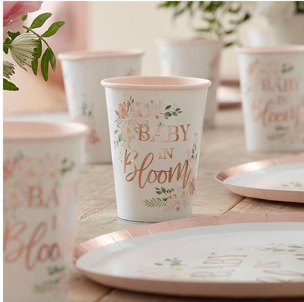 Actual product image Ginger Ray Gobelets "Baby in bloom (8x)