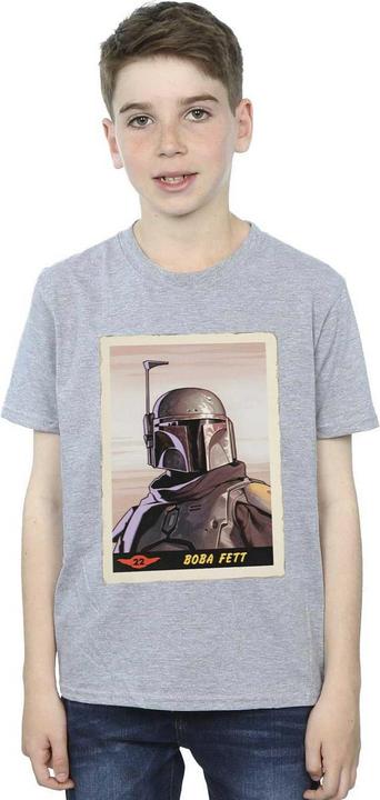 Actual product image Star Wars Boys The Mandalorian Boba Fett T-Shirt (116)