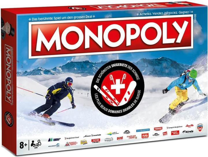 Hasbro Monopoly Die schönsten Skigebiete der Schweiz (Deutsch, Französisch, 2 - 6 Spieler)