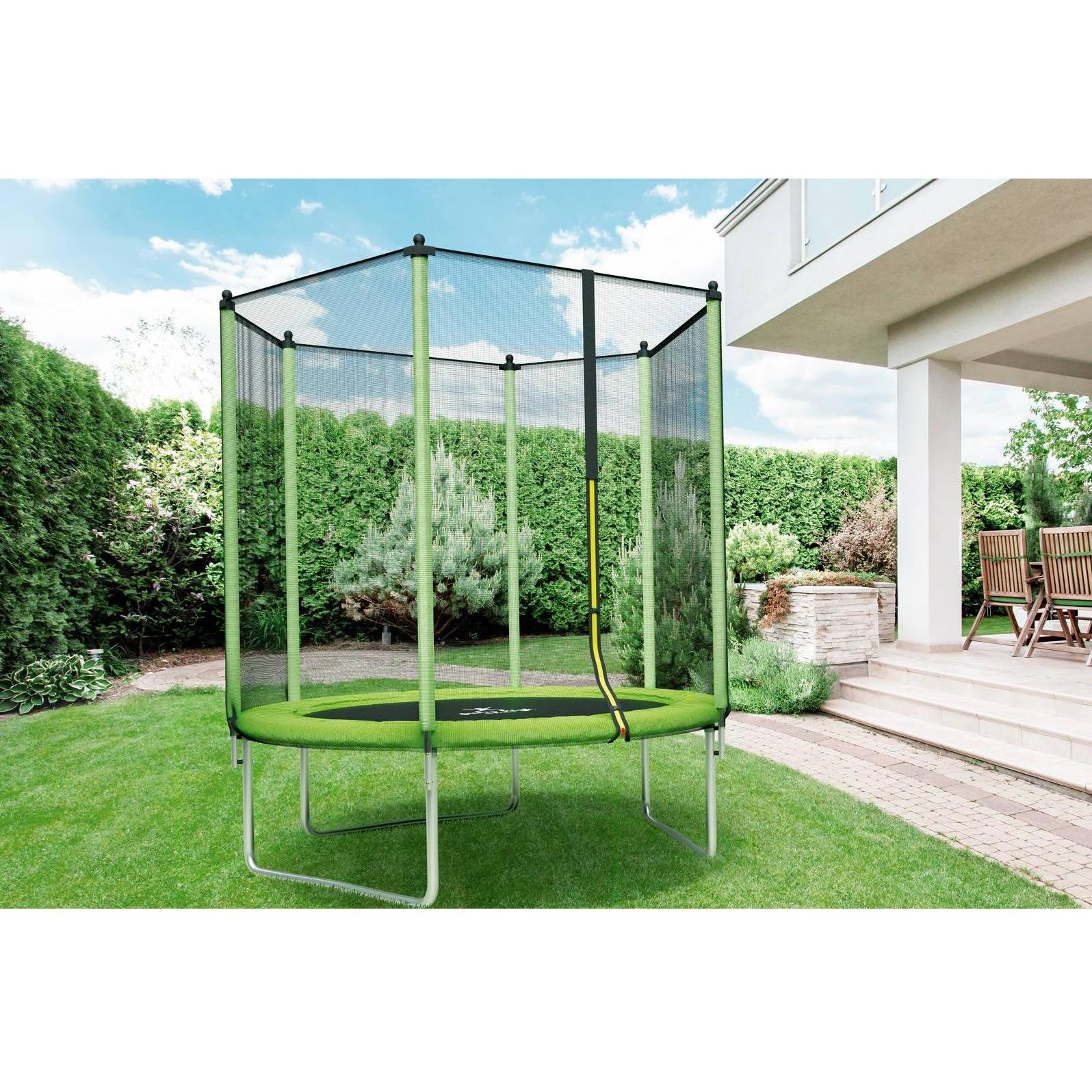 Thumbnail - Gymrex Trampolin Gartentrampolin Outdoor Kindertrampolin Netz Randabdeckung Ø 244 cm (244 cm)