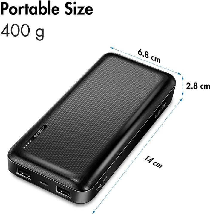 Produktbild LogiLink PA0323 (20000 mAh, 12 W, 74 Wh)