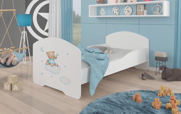 Produktbild ADRK Furniture Bett mit Matratze PEPE TEDDY BEAR AND CLOUD 140x70 (140 x 70 cm)