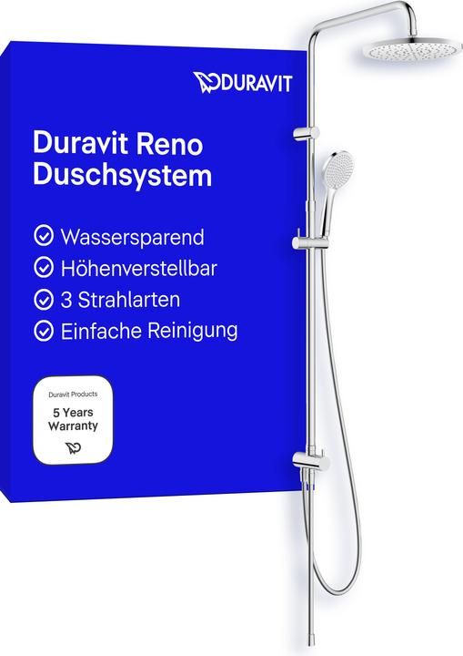 Image du produit Duravit Shower Systems système de douche Reno Minusflow, chrome, UV4322002010, UV4322002010