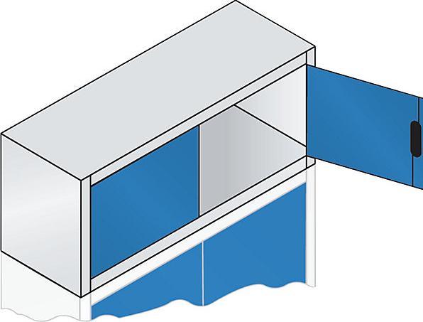 Actual product image C+P ACURADO add-on cupboard with hinged doors (120 x 40 x 50 cm)