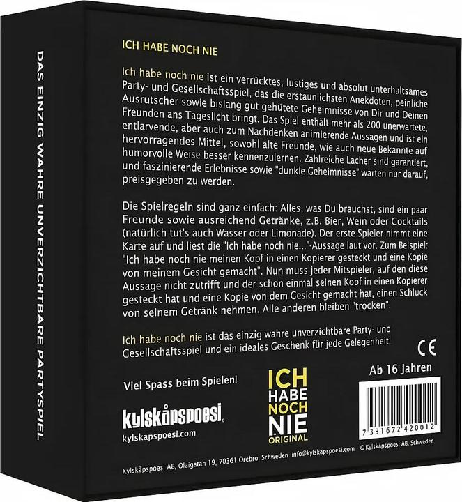 Productafbeelding Ik heb nooit (Duits, 2 - 10 Spelers)