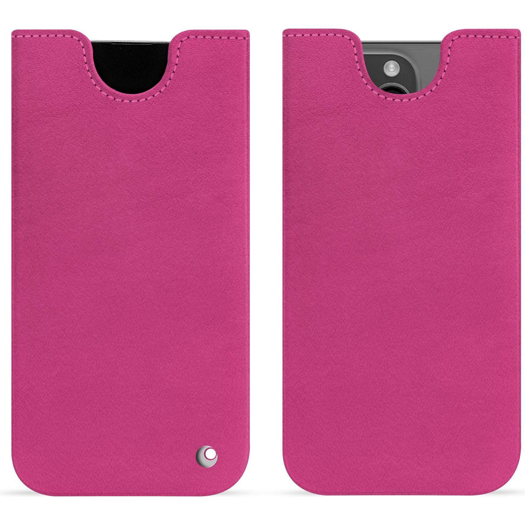 Noreve Lederschutzhülle (Apple iPhone 15 Pro Max), Smartphone Hülle, Rosa