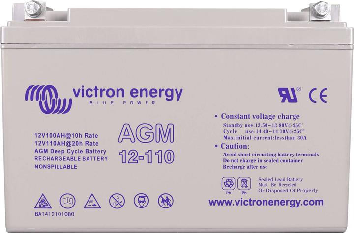 Actual product image Victron Energy Deep Cycle Battery (12 V, 110 Ah)