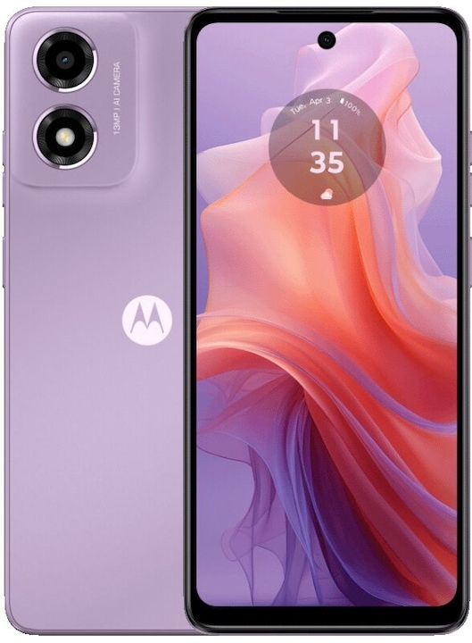 Immagine prodotto Motorola Moto E14 (64 GB, Viola Pastello, 6.56", Doppia SIM, 13 Mpx, 4G)