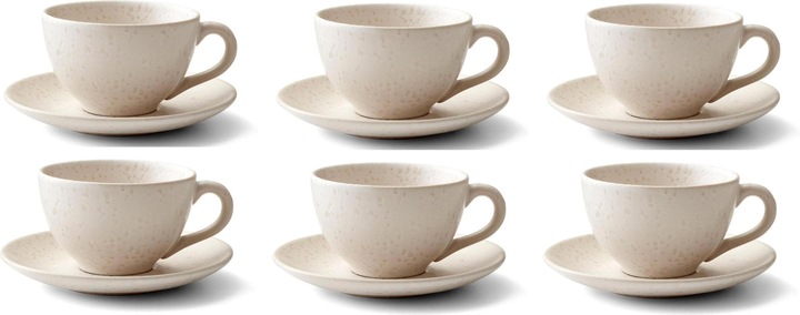 Immagine prodotto Bitz tazza di caffè 0,24 l 6 pezzi, panna (240 ml, 6 x)