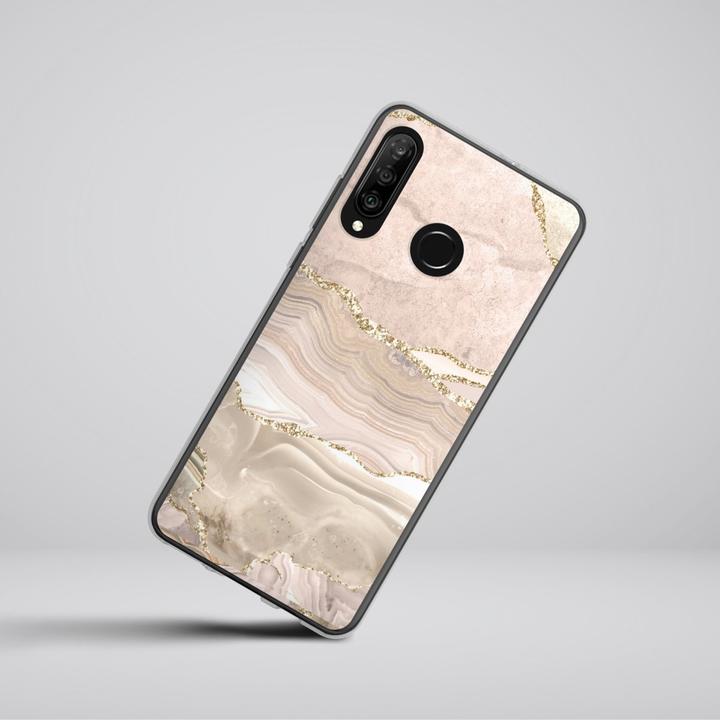 Produktbild DeinDesign Silikon Hülle für Huawei P30 Lite Handyhülle Case Smartphone Schutzhülle Glitzer Look Marmor Utart (Huawei P30 Lite)