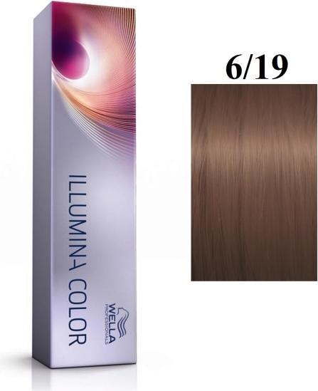 Immagine prodotto Wella Illumina Color Tintura Permanente per Capelli 6/19 Biondo Scuro Perla Cenere 60 ml (Borsa in madreperla bionda scura)