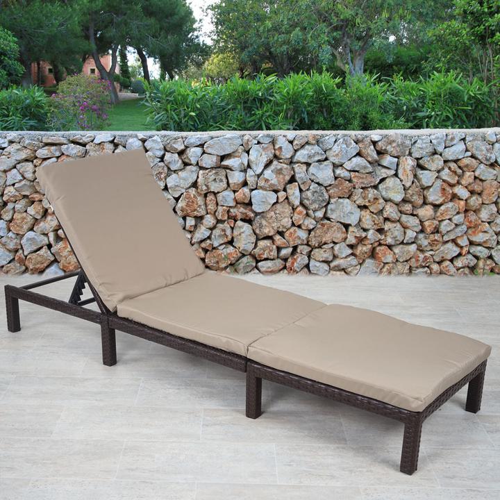 Actual product image JOHN316 Rattan Liegestuhl (198 cm)