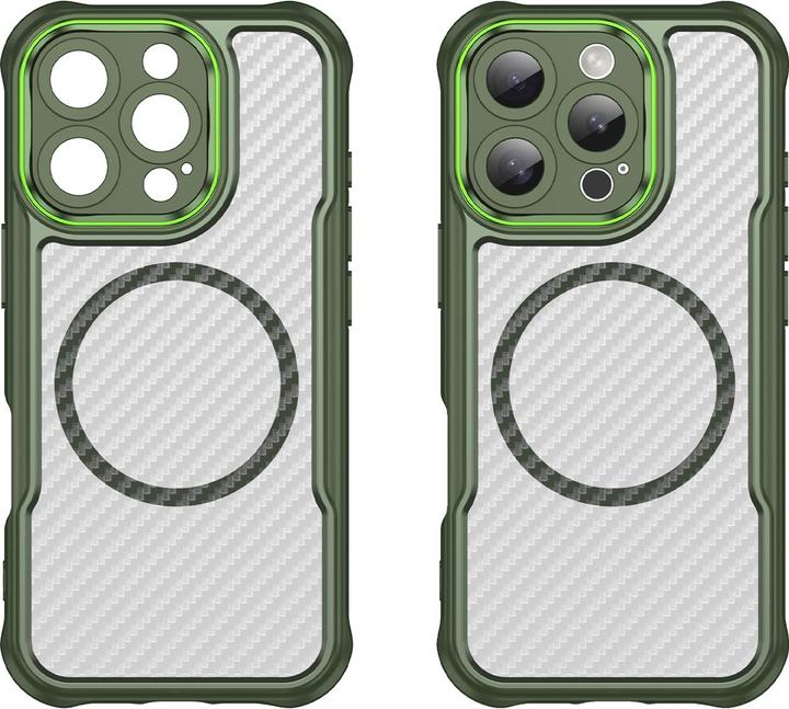 Immagine prodotto Hurtel Custodia in silicone MagSafe Leading Series per iPhone 16 Pro Max - Verde (Apple iPhone 16 Pro Max)