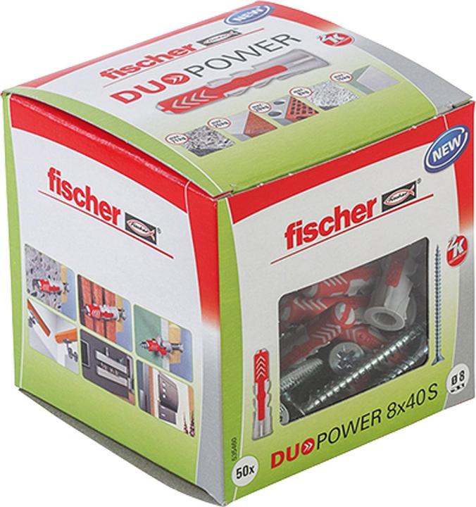 Actual product image Fischer DuoPower 8x40 S (50 pcs.)