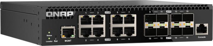 Actual product image QNAP QSW-M3216R-8S8T (16 Ports)