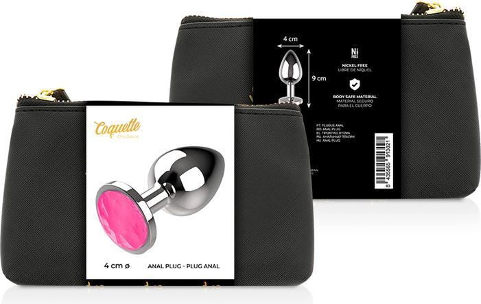 Produktbild Coquette Chic Desire Analplug Metall Pink Farbe Gr?Sse L 4 X 9cm